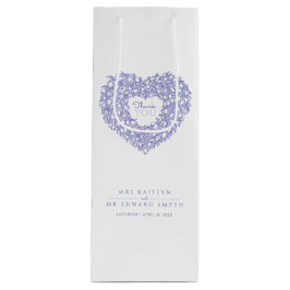 Blåhjärtkonst tack för din bröllopsförmån