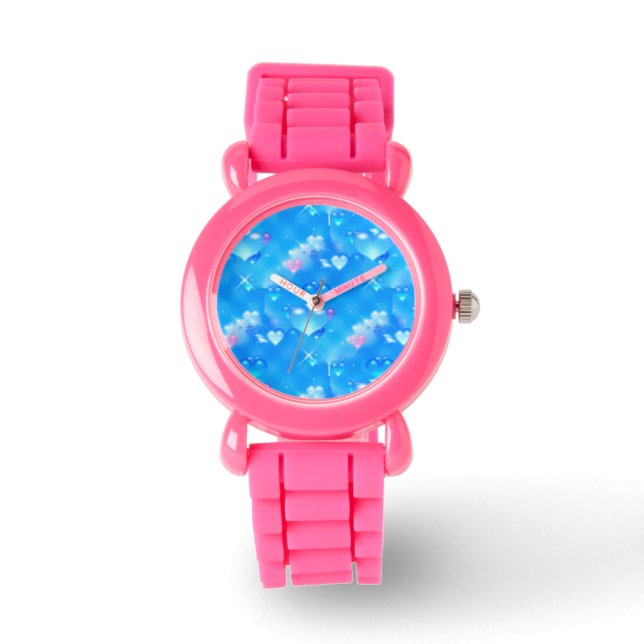 Blåhjärtsmyckesur Armbandsur (Framsida)