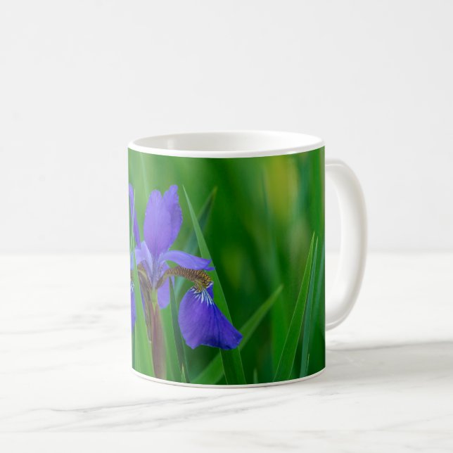 Blåholländska bland Löv-kaffe Mugg (Framsida höger)