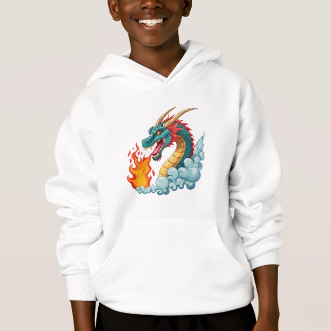 Blåhornad drake t shirt (Framsida)