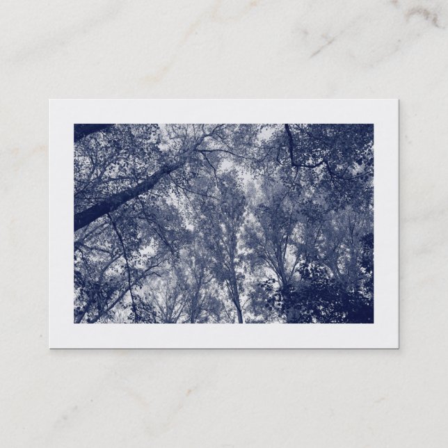 Blåhöst (kantad) visitkort (Framsida)