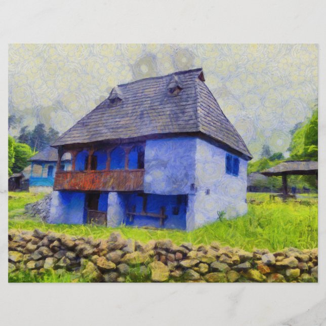 Blåhusmålning Reklamblad (Framsidan)