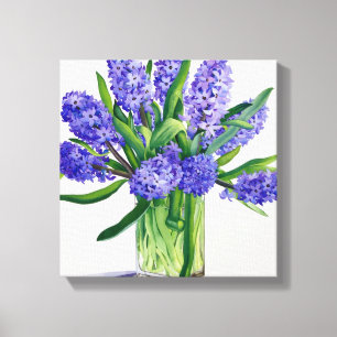 Blåhyacinater Canvastryck