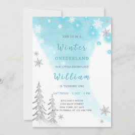 Blåinbjudan till höstfödelsedag inbjudningar