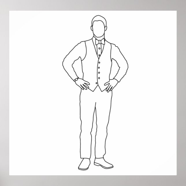 Blaine Andersson teckning Poster (Framsidan)