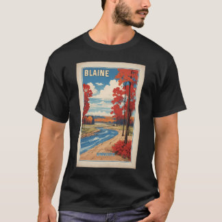 Blaine Minnesota Usa Vintage resor turism T Shirt