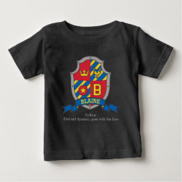 Blaine namn betyder vapensköld knights sköld hund t shirt
