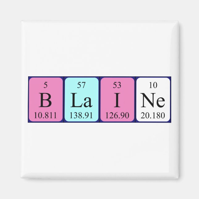 Blaine Periine bord namn magnet (Framsidan)