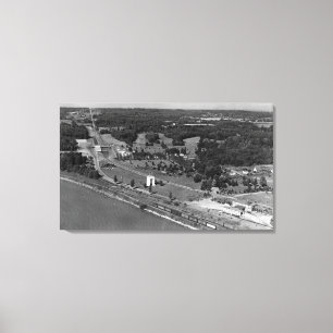 Blaine, WA Birds Öga View and Int. Peace Arch Canvastryck