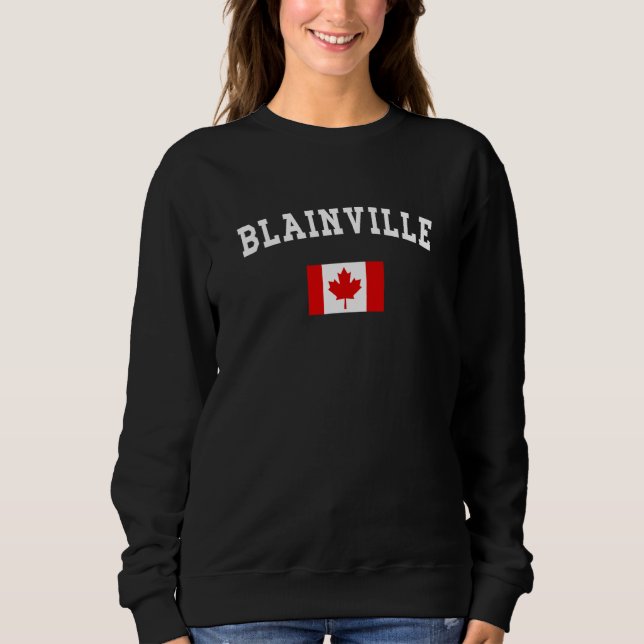 Blainville City Canada National Flag Souvenir T Shirt (Framsida)