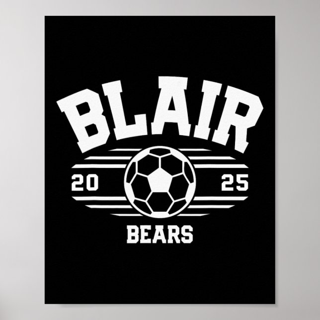 Blair Bears Fotboll Bill 2025 Poster (Framsidan)