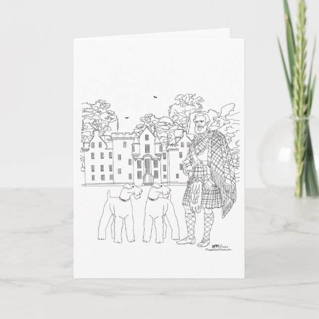 Blair Castle Scotland Card Kort (Framsida)