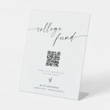 BLAIR Minimalist Boho College Fund Donation Sign