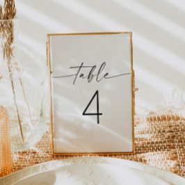BLAIR Modern Bohemian Font Bordsnummer Card