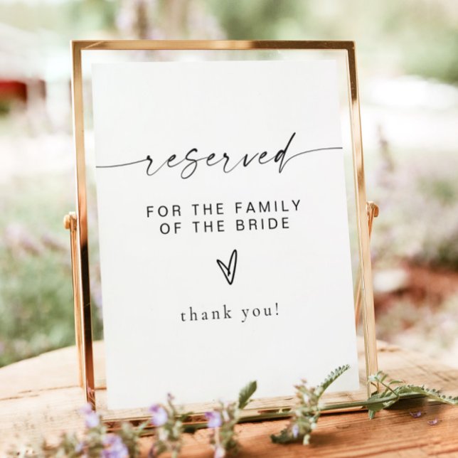 BLAIR Modern Bohemian Reserved for Family of Bride Poster (Skapare uppladdad)