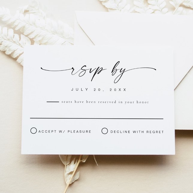 BLAIR Modern Bohemian Simple OSA Postcard Inbjudningar (Skapare uppladdad)