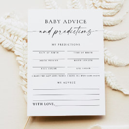 BLAIR Modern Boho Baby Advice and PredicCard Inbjudningar
