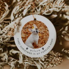 BLAIR Modern Hund 1:a jul eller Pet Photo Julgransprydnad Keramik