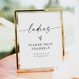 BLAIR Modern Minimalist Dam Bathroom Toiletry Poster