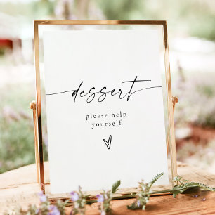 BLAIR Modern Minimalist Dessert Bord-tecken Poster