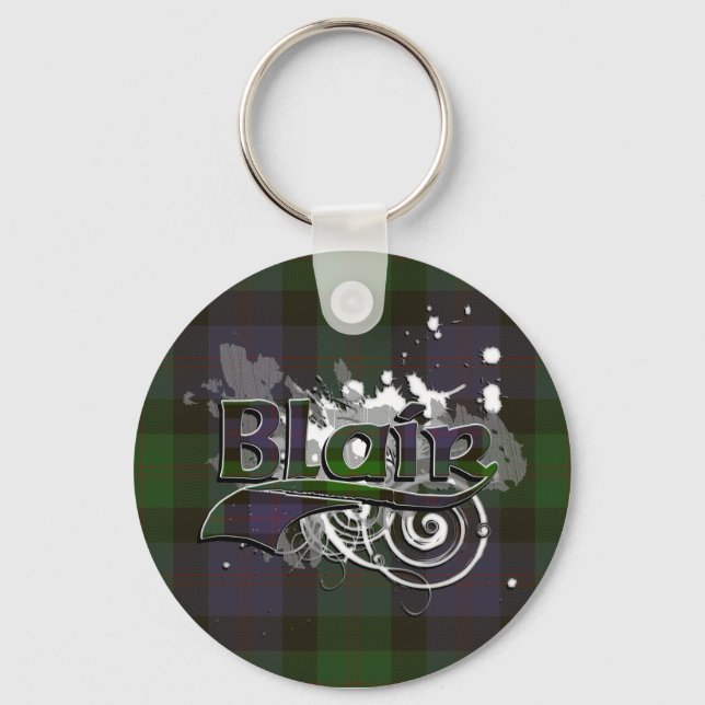 Blair Tartan Grunge Nyckelring (Framsida)