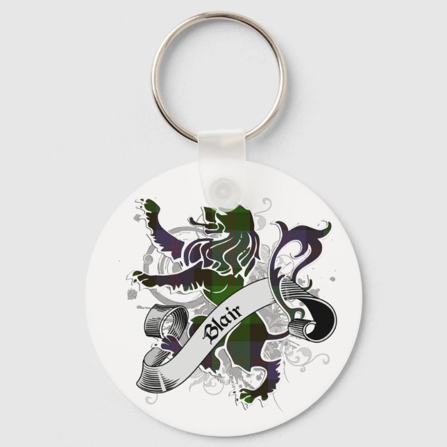 Blair Tartan Lejon Nyckelring (Framsida)