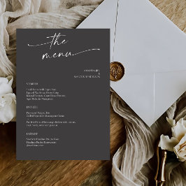 BLAIRE Modern Calligraphy Script Bröllop Meny