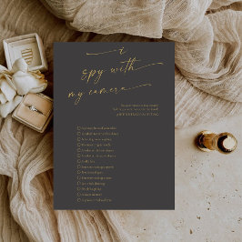 BLAIRE Modern Spy Bröllop Photo Hunt Game Program