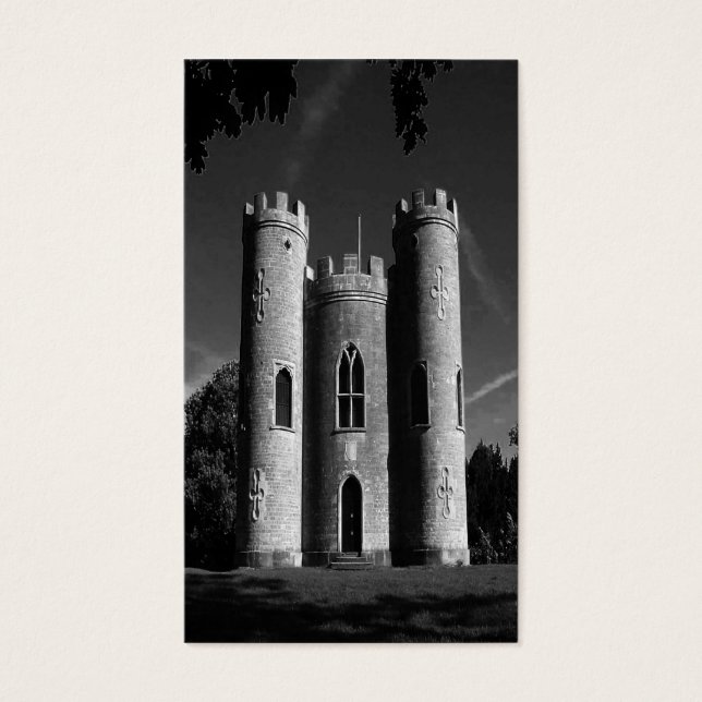 Blaise castle's Castle bw uk Visitkort (Framsidan)
