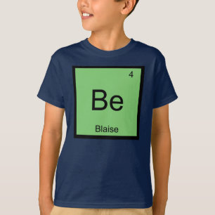 Blaise Namn kemi Inslag Periodic Bord T Shirt