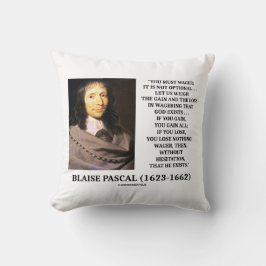 Blaise Pascal Gain Loss Wagering God finns citat Kudde