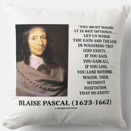 Blaise Pascal Gain Loss Wagering God finns citat Kudde