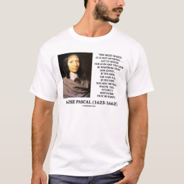 Blaise Pascal Gain Loss Wagering God finns citat T Shirt