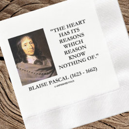 Blaise Pascal Heart Reason känner ingenting till Pappersservett