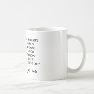 Blaise Pascal hjärta resonerar resonerar vet Kaffemugg