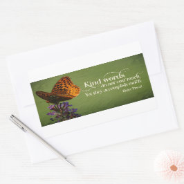 Blaise Pascal Inspirational Quote "Kind ord" Rektangulärt Klistermärke