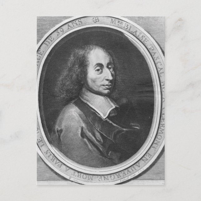 Blaise Pascal Vykort (Framsida)