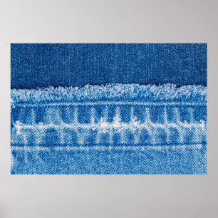 Blåjeans denim-textur poster