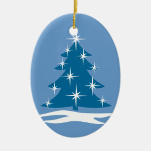 Blåjulsprydnad Chrismas Träd Dekoration