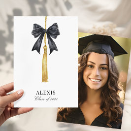 Blak Bow Foto Examen Meddelande