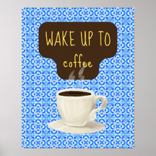 Blåkaffekonst, Retro Nostalgic-kaffe Poster