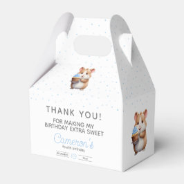 Blåkaka, hamster, nibble och giggla-födelsedag presentaskar