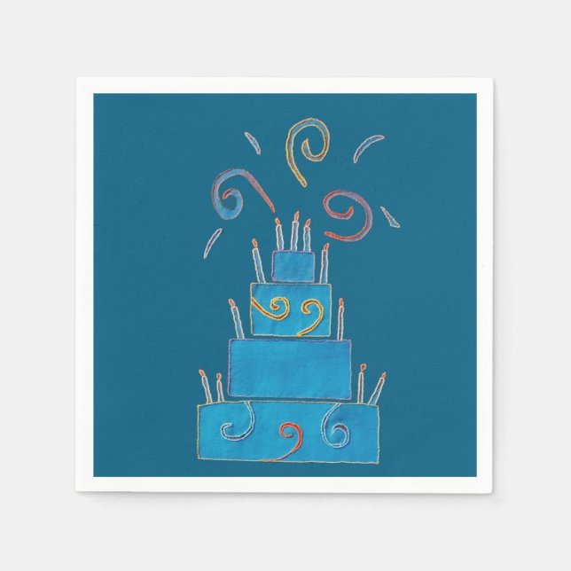 Blåkaka Pappersservett (Framsidan)