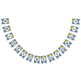 Blåkakelcitroner Amalfi brid som möhippa Vimplar