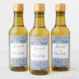 Blåkaksbröllop - favoriter vinetikett
