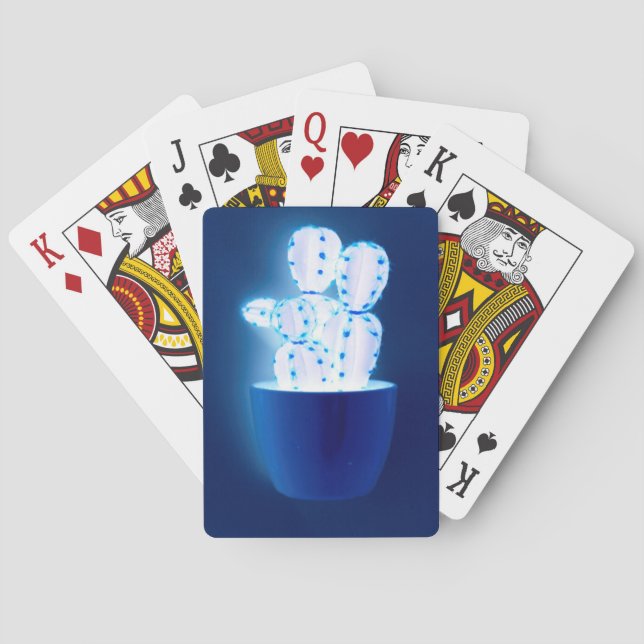 Blåkaktus Casinokort (Baksidan)
