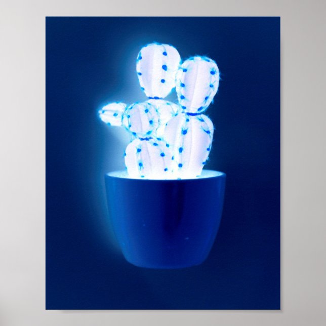 Blåkaktus Poster (Framsidan)