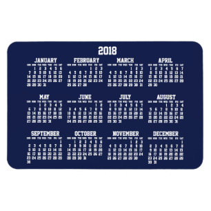 Blåkalender 2018 Stora flexibla magneter