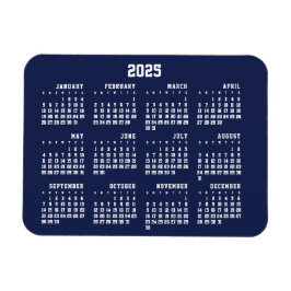 Blåkalender 2025 Flexibel magnet