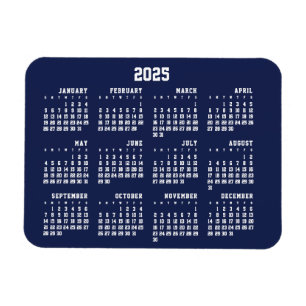Blåkalender 2025 Flexibel magnet